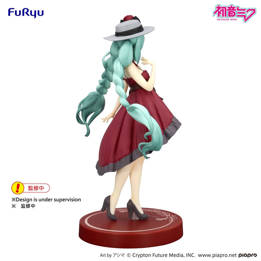 Hatsune Miku Trio - Try - iT PVC Statue Hatsune Miku Outing Dress Red Color Ver. 19 cm - The Happy Toy Store