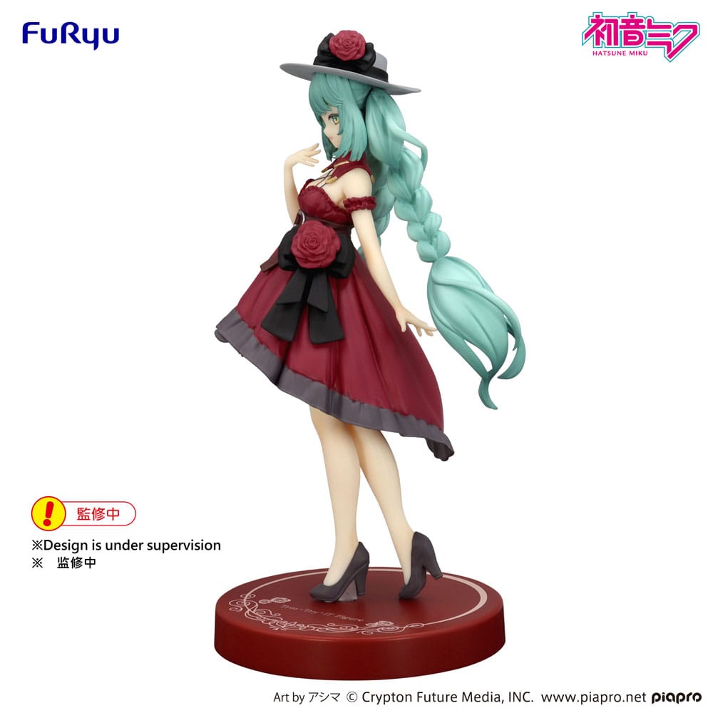 Hatsune Miku Trio - Try - iT PVC Statue Hatsune Miku Outing Dress Red Color Ver. 19 cm - The Happy Toy Store