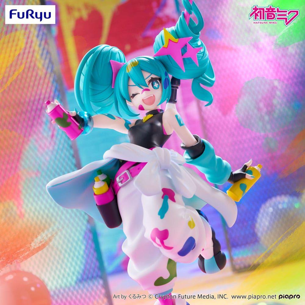 Hatsune Miku Trio - Try - iT PVC Statue Miku Paint Girl 19 cm - The Happy Toy Store