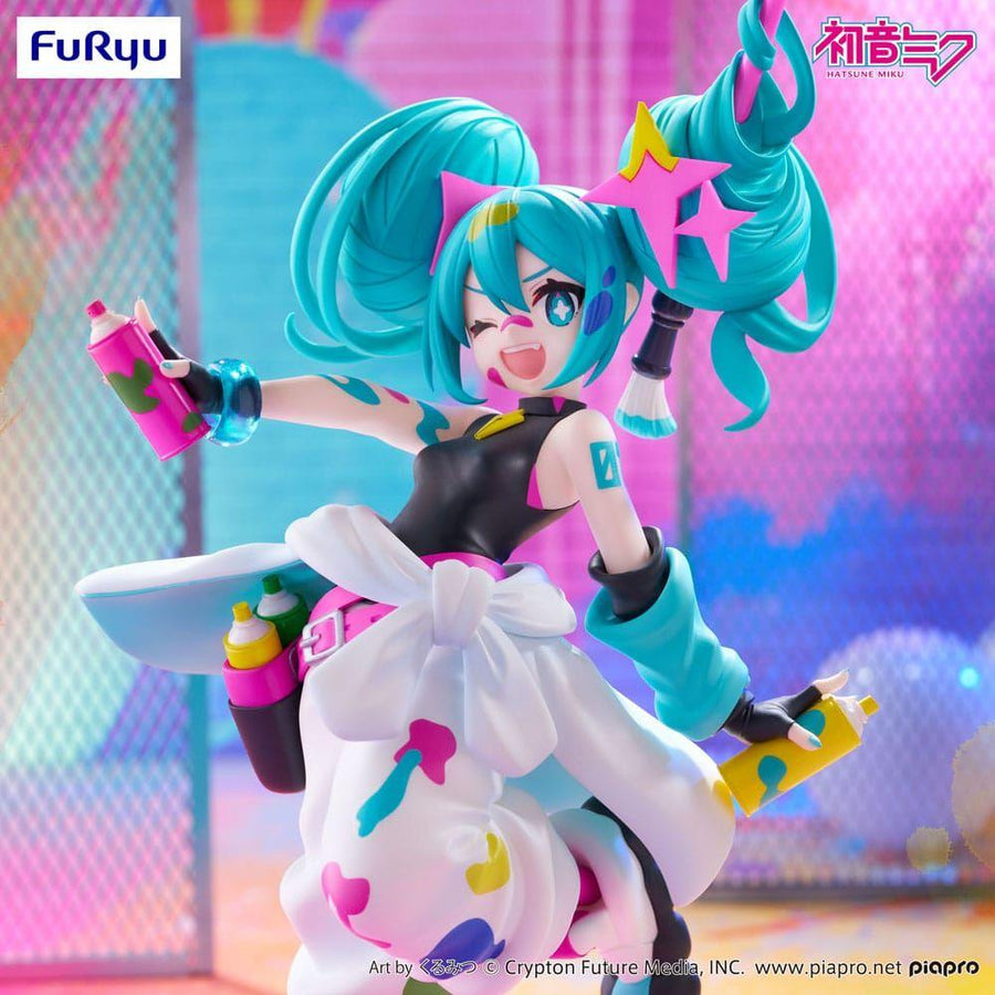 Hatsune Miku Trio - Try - iT PVC Statue Miku Paint Girl 19 cm - The Happy Toy Store