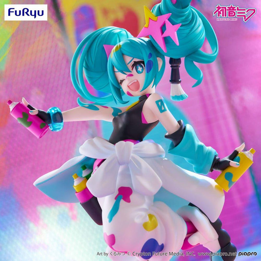 Hatsune Miku Trio - Try - iT PVC Statue Miku Paint Girl 19 cm - The Happy Toy Store
