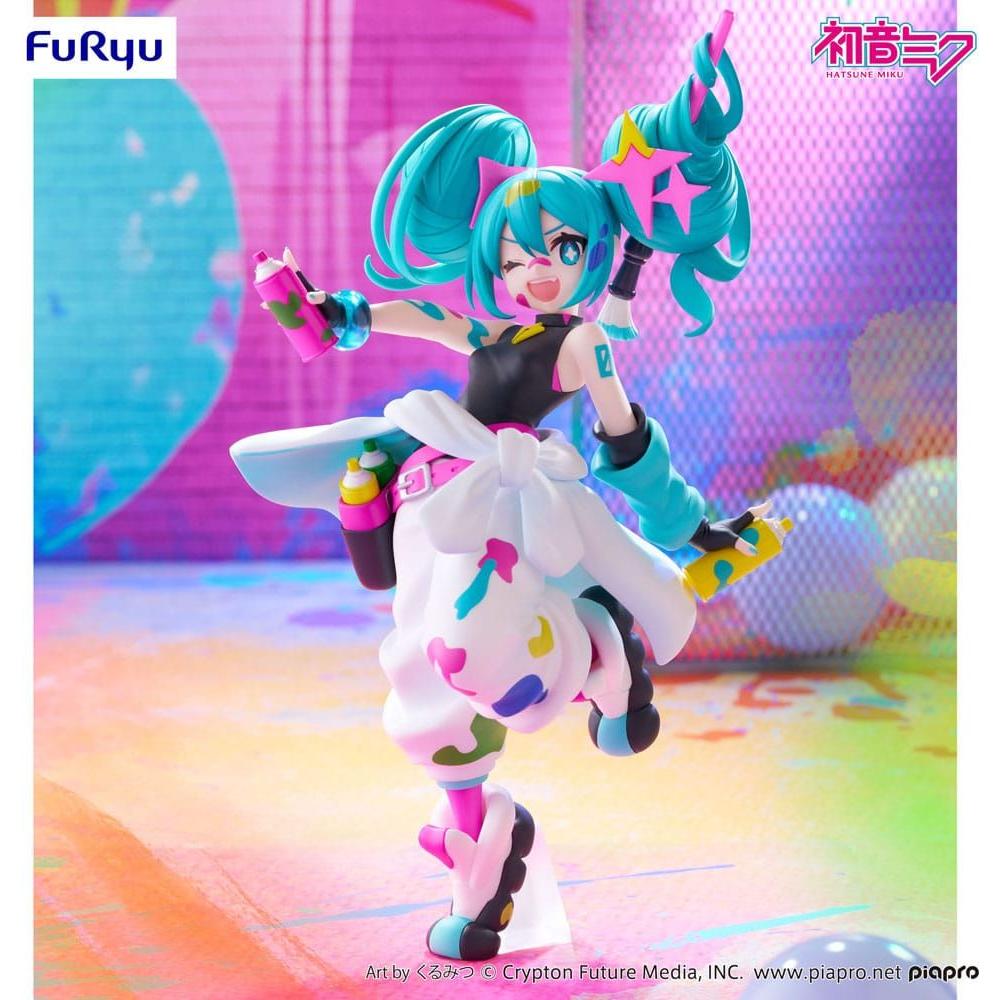 Hatsune Miku Trio - Try - iT PVC Statue Miku Paint Girl 19 cm - The Happy Toy Store