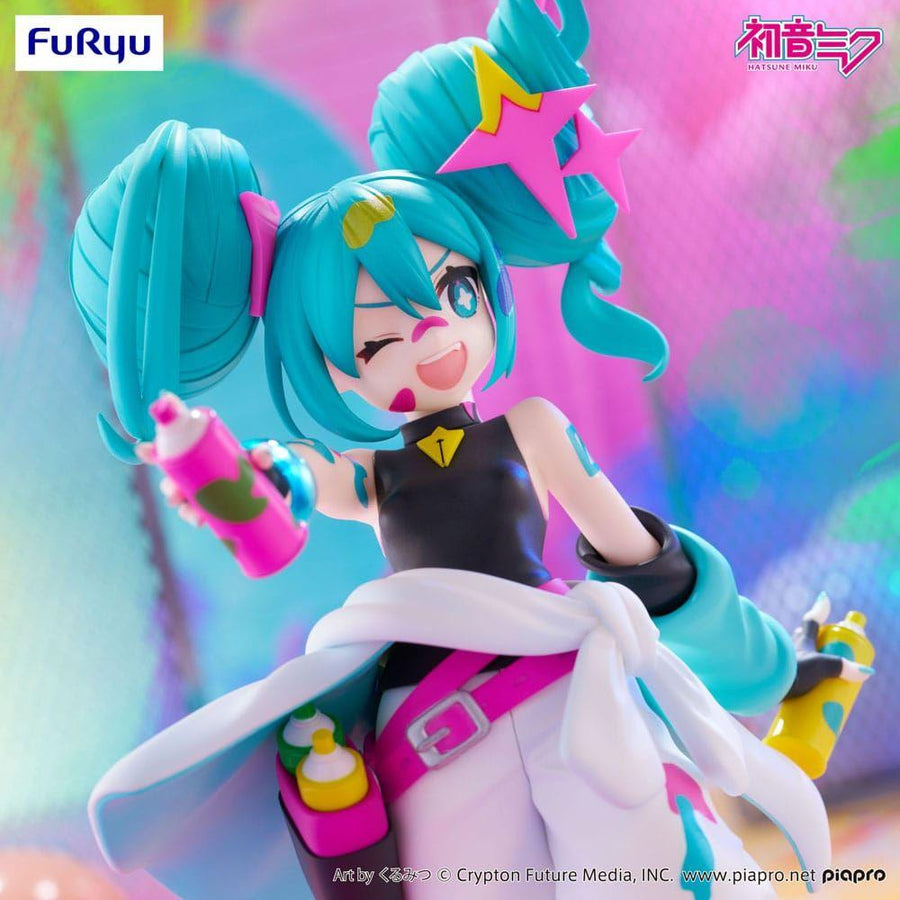 Hatsune Miku Trio - Try - iT PVC Statue Miku Paint Girl 19 cm - The Happy Toy Store