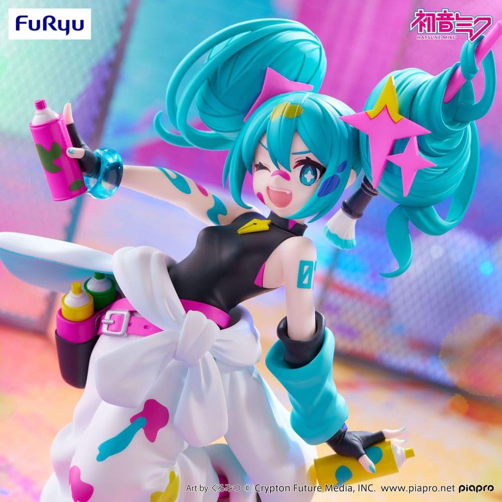 Hatsune Miku Trio - Try - iT PVC Statue Miku Paint Girl 19 cm - The Happy Toy Store