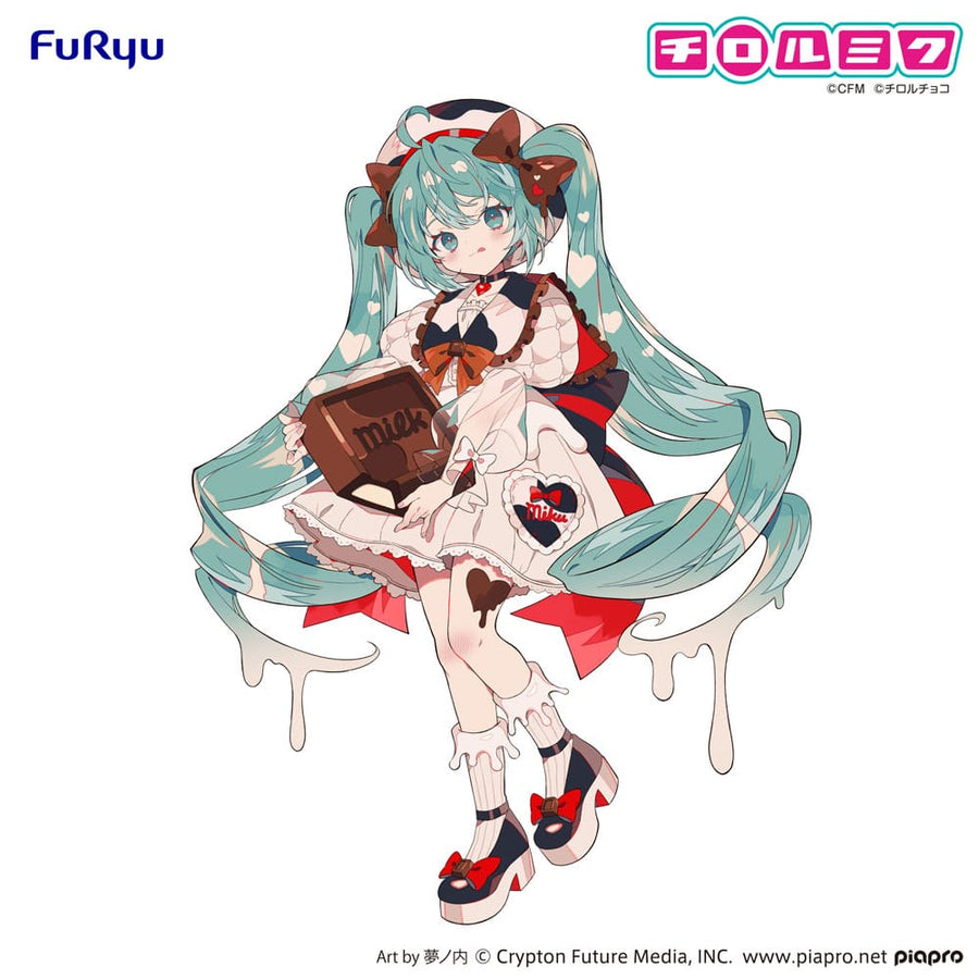 Hatsune Miku x Tirol Choco Trio - Try - iT PVC Statue Hatsune Miku Milk Ver. 18 cm - The Happy Toy Store