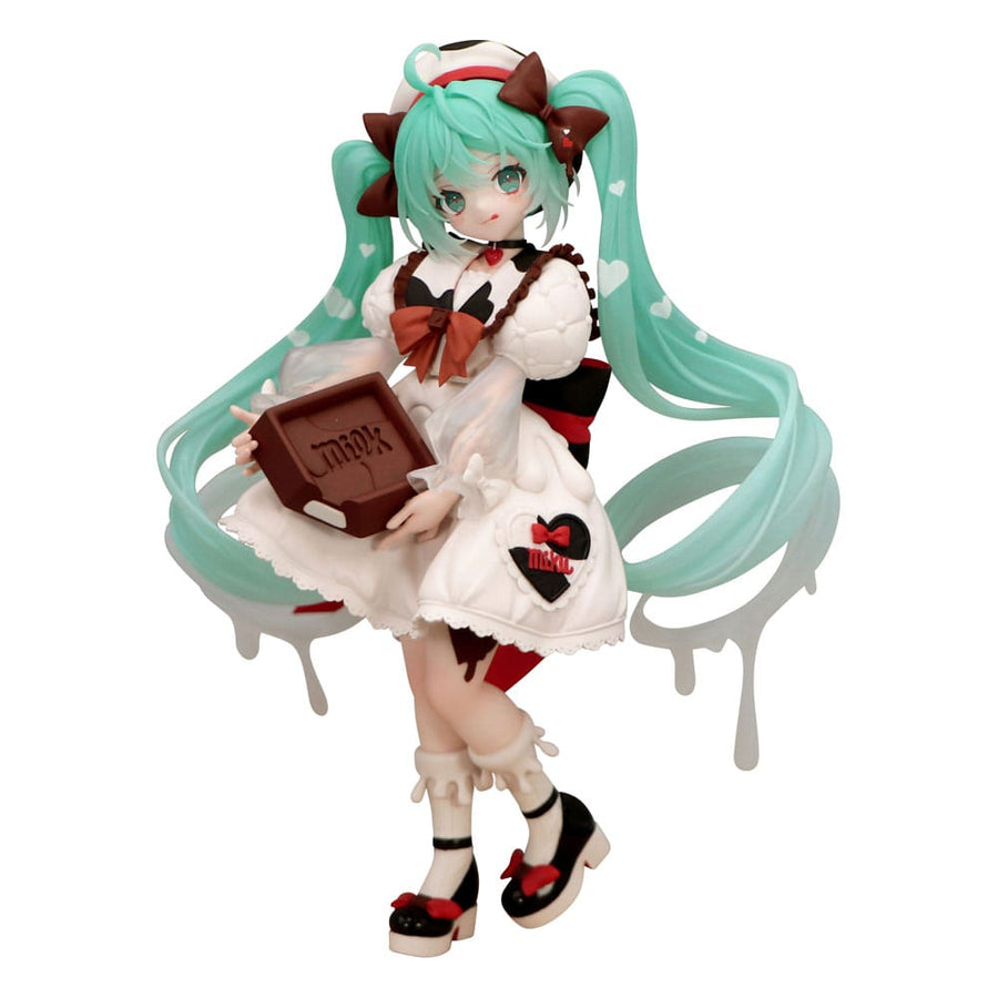Hatsune Miku x Tirol Choco Trio - Try - iT PVC Statue Hatsune Miku Milk Ver. 18 cm - The Happy Toy Store