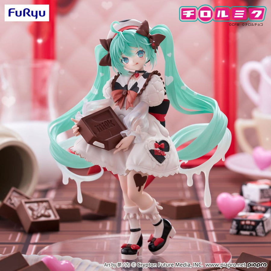 Hatsune Miku x Tirol Choco Trio - Try - iT PVC Statue Hatsune Miku Milk Ver. 18 cm - The Happy Toy Store