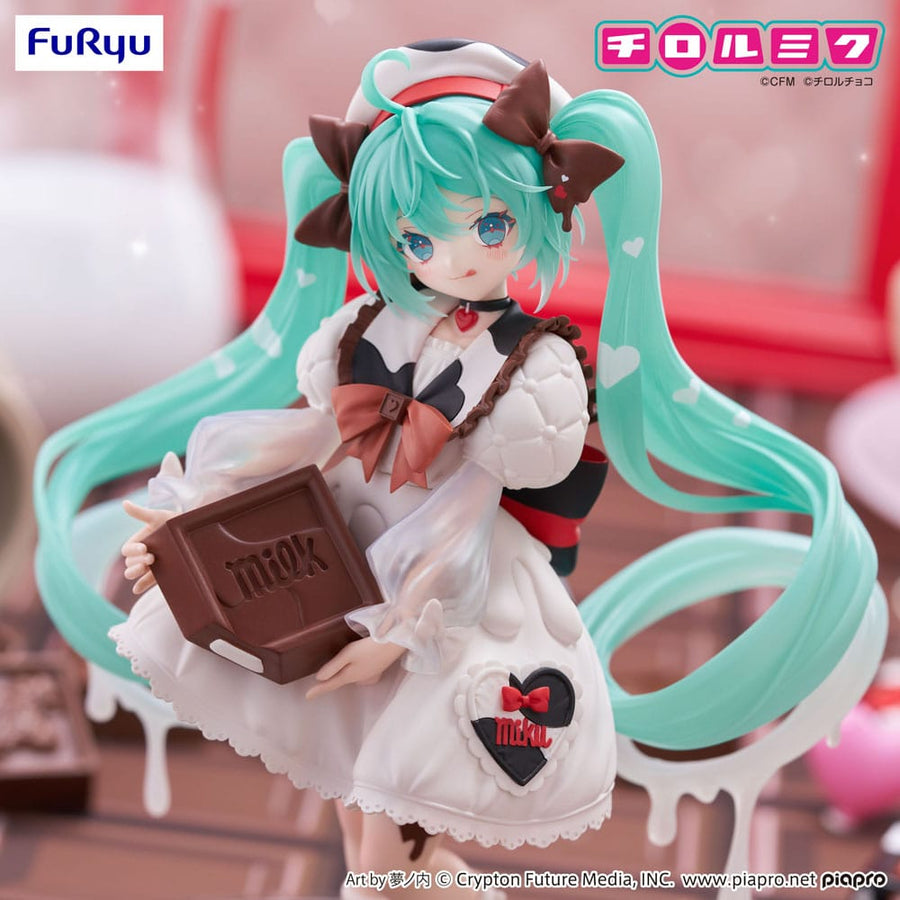 Hatsune Miku x Tirol Choco Trio - Try - iT PVC Statue Hatsune Miku Milk Ver. 18 cm - The Happy Toy Store