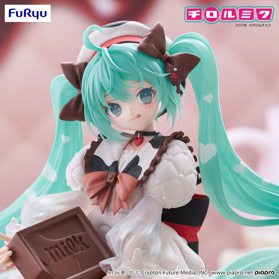 Hatsune Miku x Tirol Choco Trio - Try - iT PVC Statue Hatsune Miku Milk Ver. 18 cm - The Happy Toy Store