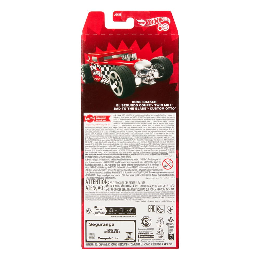 Hot Wheels Diecast Vehicle 5 - Pack 1/64 80th Anniversary - The Happy Toy Store