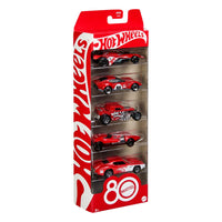 Hot Wheels Diecast Vehicle 5 - Pack 1/64 80th Anniversary - The Happy Toy Store