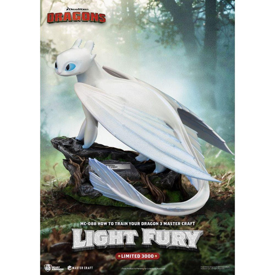 How To Train Your Dragon 3 Master Craft Statue Light Fury 29 cm - The Happy Toy Store