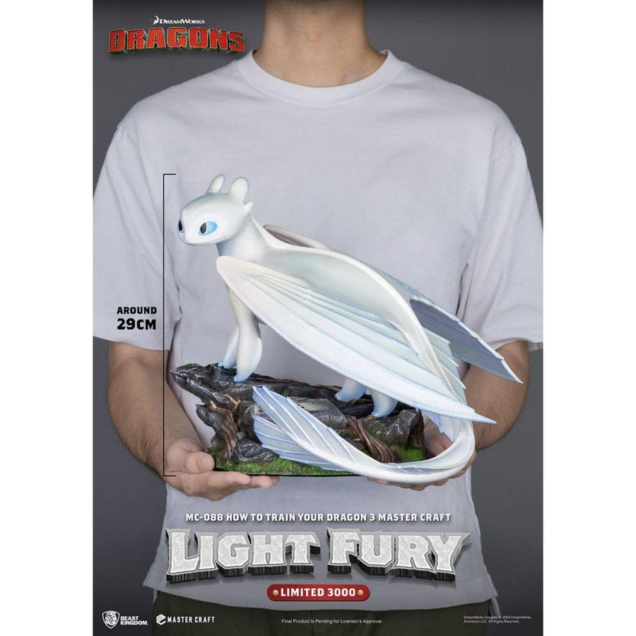 How To Train Your Dragon 3 Master Craft Statue Light Fury 29 cm - The Happy Toy Store