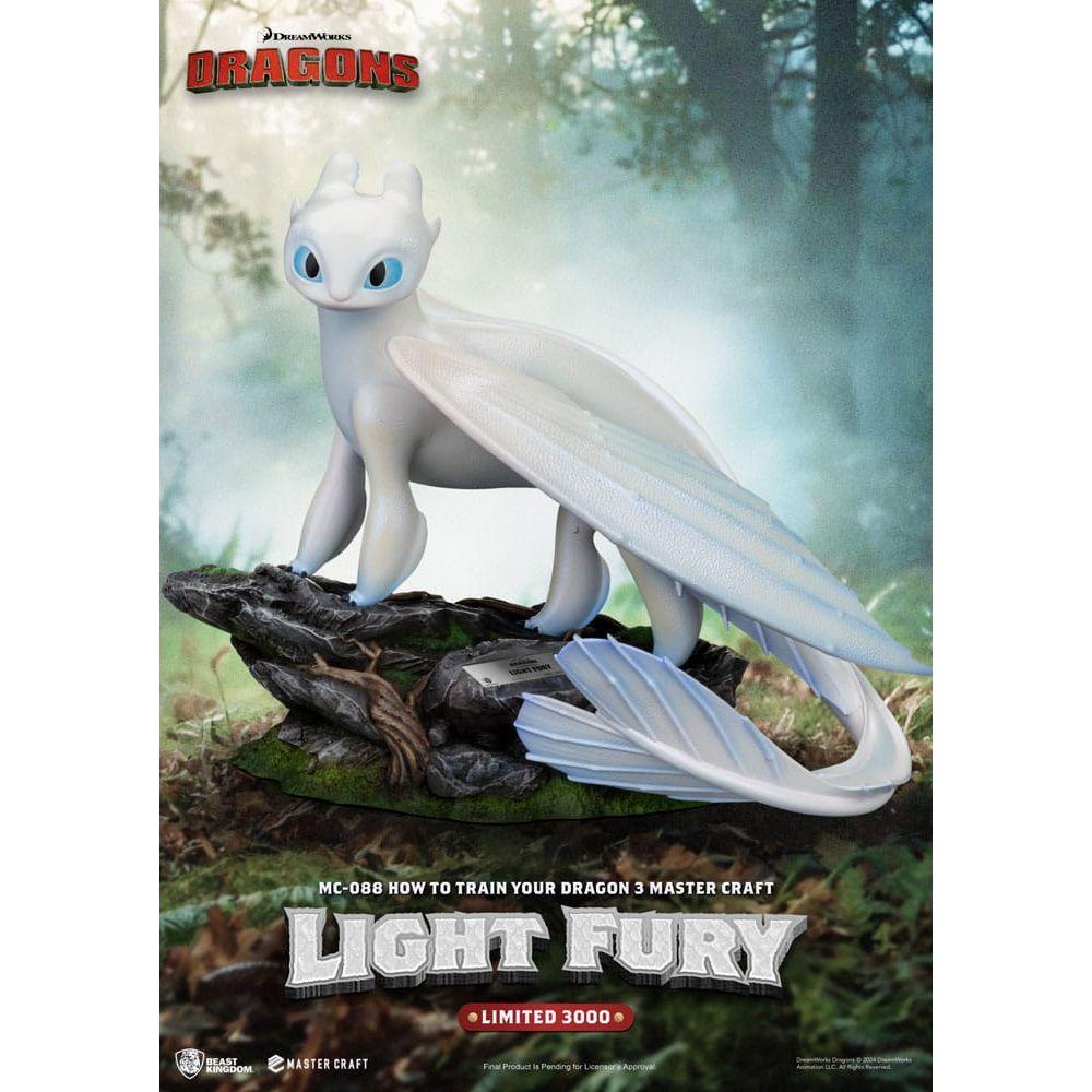 How To Train Your Dragon 3 Master Craft Statue Light Fury 29 cm - The Happy Toy Store