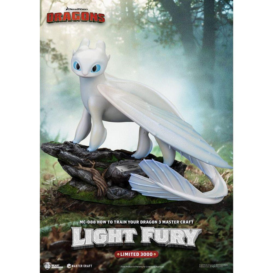 How To Train Your Dragon 3 Master Craft Statue Light Fury 29 cm - The Happy Toy Store