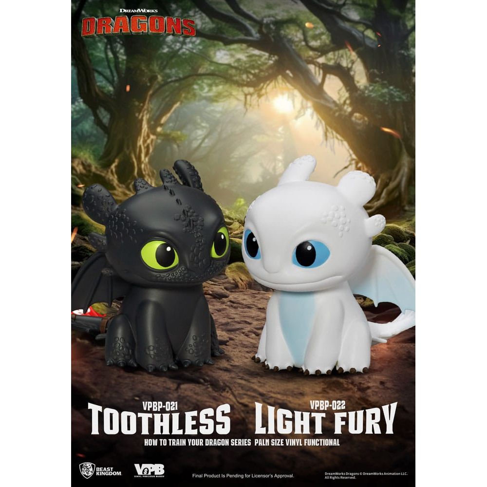 How To Train Your Dragon Piggy Vinyl Bank Light Fury 12 cm - The Happy Toy Store