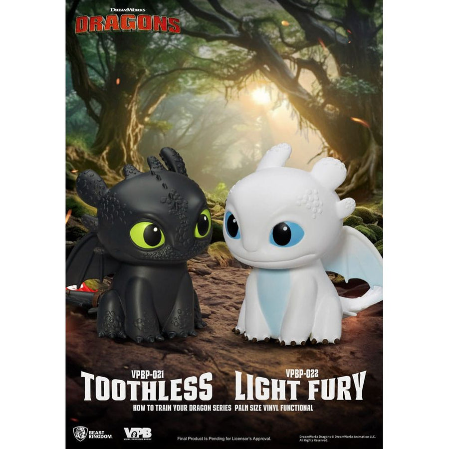 How To Train Your Dragon Piggy Vinyl Bank Light Fury 12 cm - The Happy Toy Store