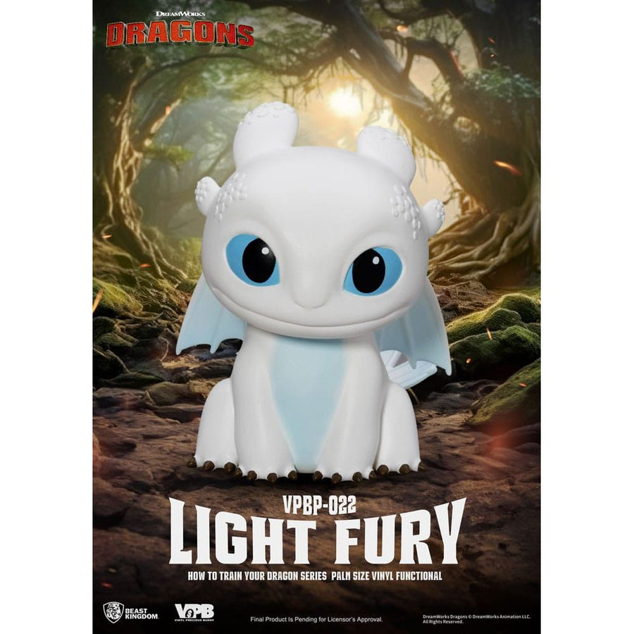 How To Train Your Dragon Piggy Vinyl Bank Light Fury 12 cm - The Happy Toy Store