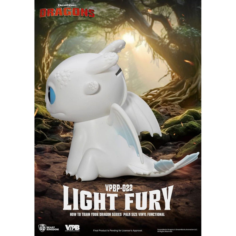 How To Train Your Dragon Piggy Vinyl Bank Light Fury 12 cm - The Happy Toy Store