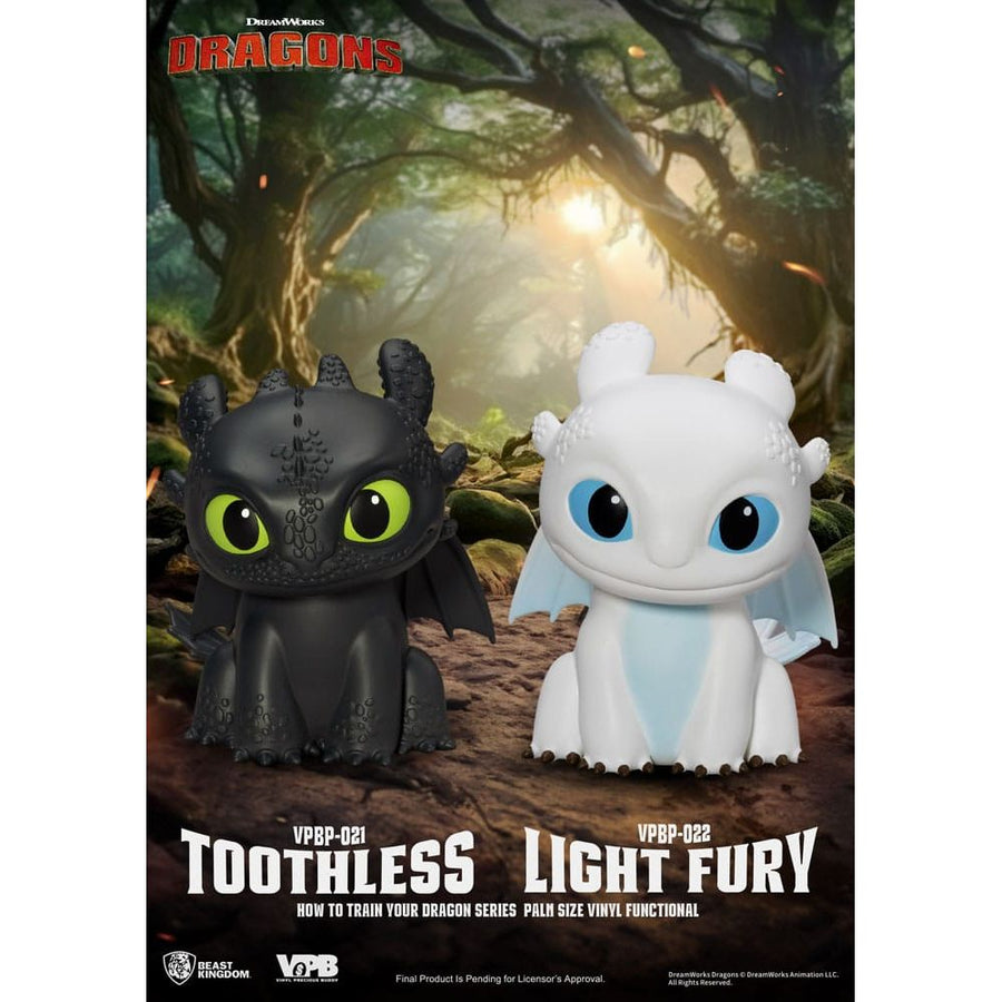 How To Train Your Dragon Piggy Vinyl Bank Light Fury 12 cm - The Happy Toy Store