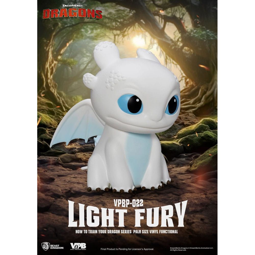 How To Train Your Dragon Piggy Vinyl Bank Light Fury 12 cm - The Happy Toy Store