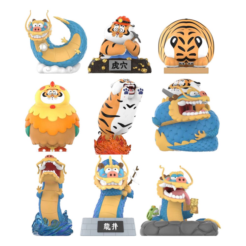 I Am Not Fat Tiger Long Teng Hu Yue Series Mini Figures Full Blind Box Set 8 Pack - The Happy Toy Store