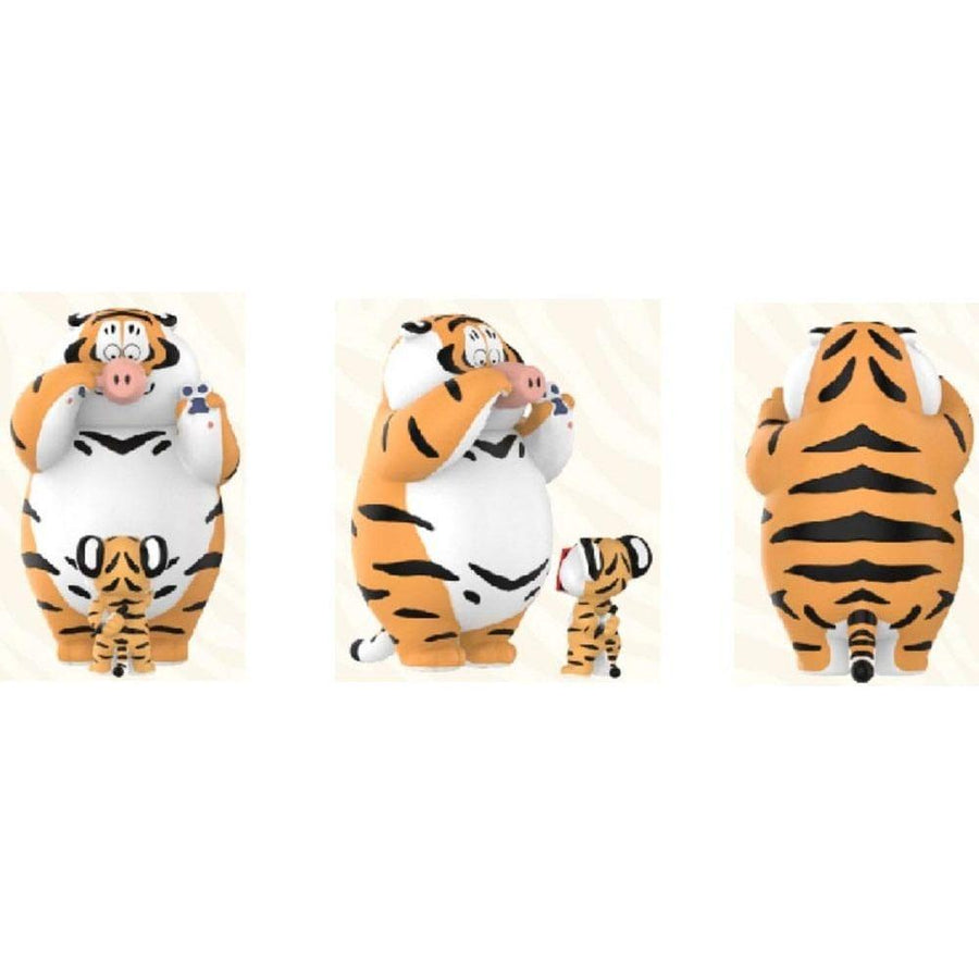 I Am Not Fat Tiger Roaring Love Series Mini Figures Full Blind Box Set 8 Pack - The Happy Toy Store