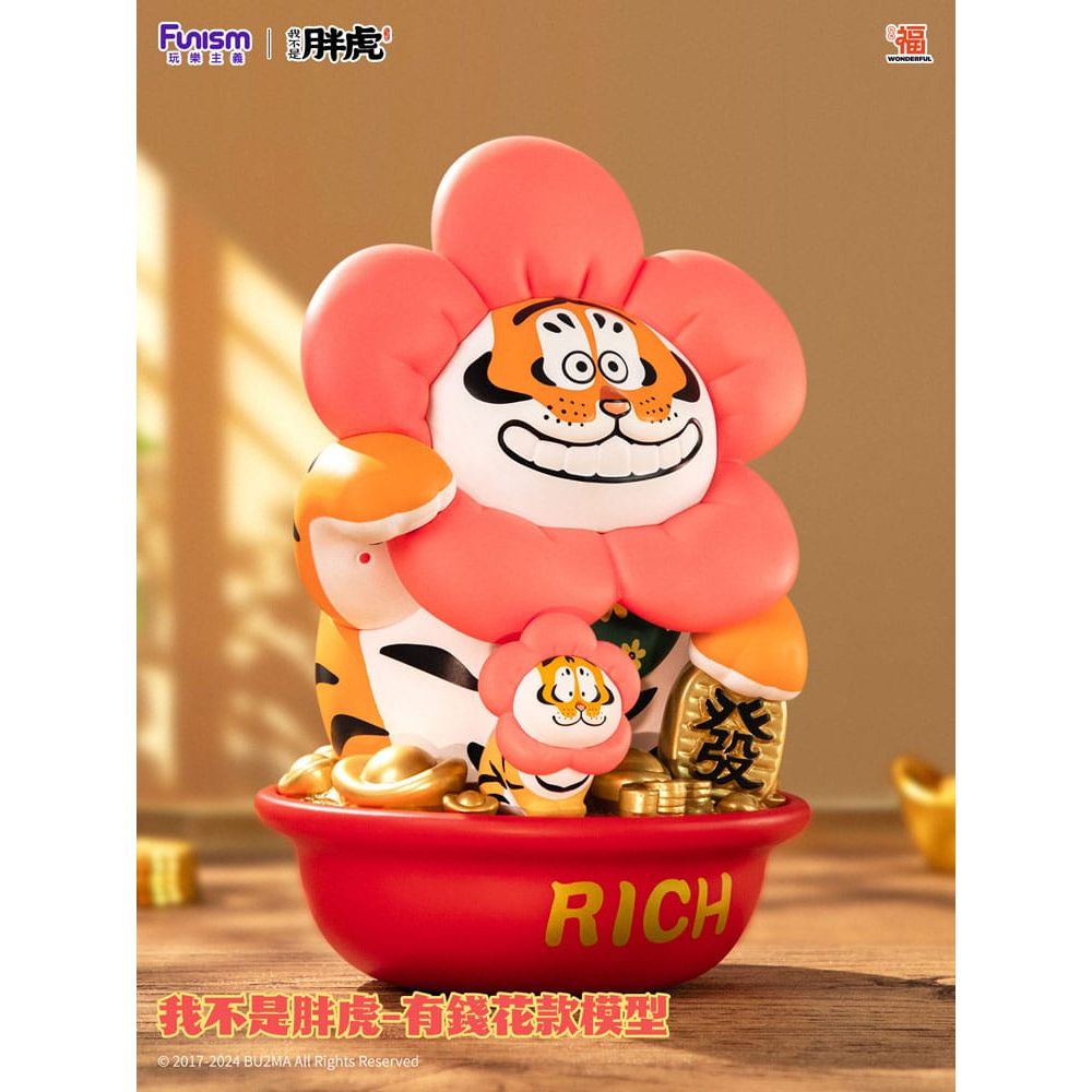 I Am Not Fat Tiger Statue 1/7 Alexander the Tiger Rich Flower 20 cm - The Happy Toy Store