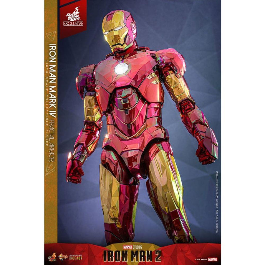 Iron Man Movie Masterpiece Diecast Action Figure 1/6 Iron Man Mark VI (Fractal Armor) Hot Toys Exclusive 33 cm - The Happy Toy Store
