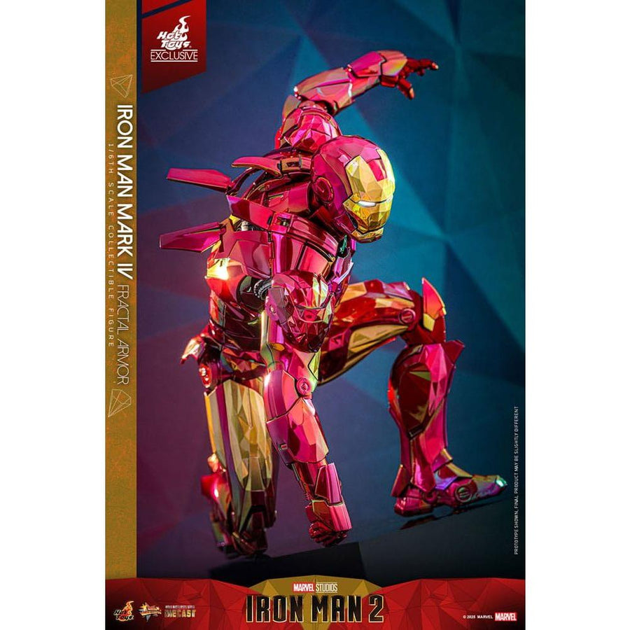 Iron Man Movie Masterpiece Diecast Action Figure 1/6 Iron Man Mark VI (Fractal Armor) Hot Toys Exclusive 33 cm - The Happy Toy Store