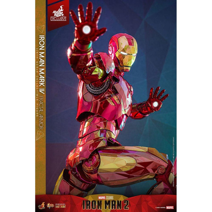 Iron Man Movie Masterpiece Diecast Action Figure 1/6 Iron Man Mark VI (Fractal Armor) Hot Toys Exclusive 33 cm - The Happy Toy Store