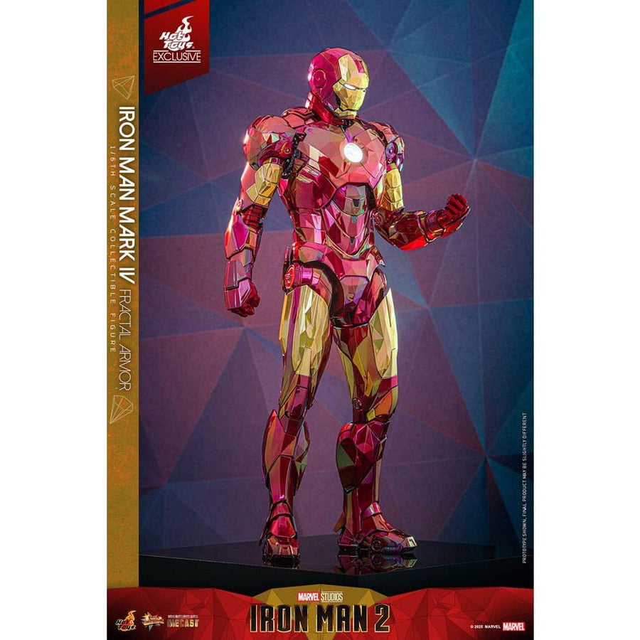 Iron Man Movie Masterpiece Diecast Action Figure 1/6 Iron Man Mark VI (Fractal Armor) Hot Toys Exclusive 33 cm - The Happy Toy Store