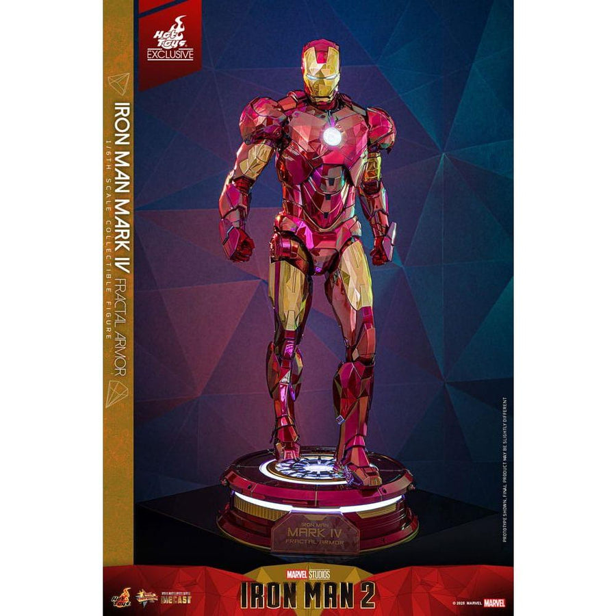 Iron Man Movie Masterpiece Diecast Action Figure 1/6 Iron Man Mark VI (Fractal Armor) Hot Toys Exclusive 33 cm - The Happy Toy Store