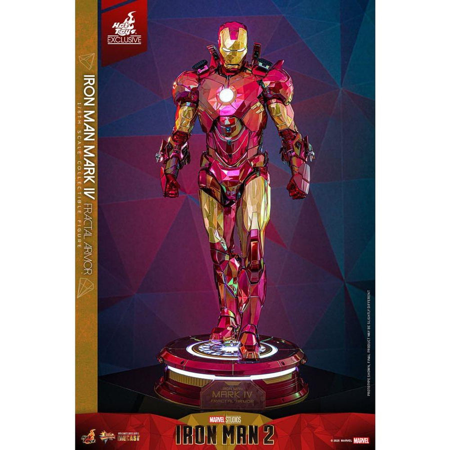 Iron Man Movie Masterpiece Diecast Action Figure 1/6 Iron Man Mark VI (Fractal Armor) Hot Toys Exclusive 33 cm - The Happy Toy Store