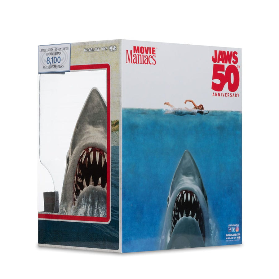 Jaws Movie Maniacs PVC Statue Jaws (50th Anniversary) 16 cm - The Happy Toy Store