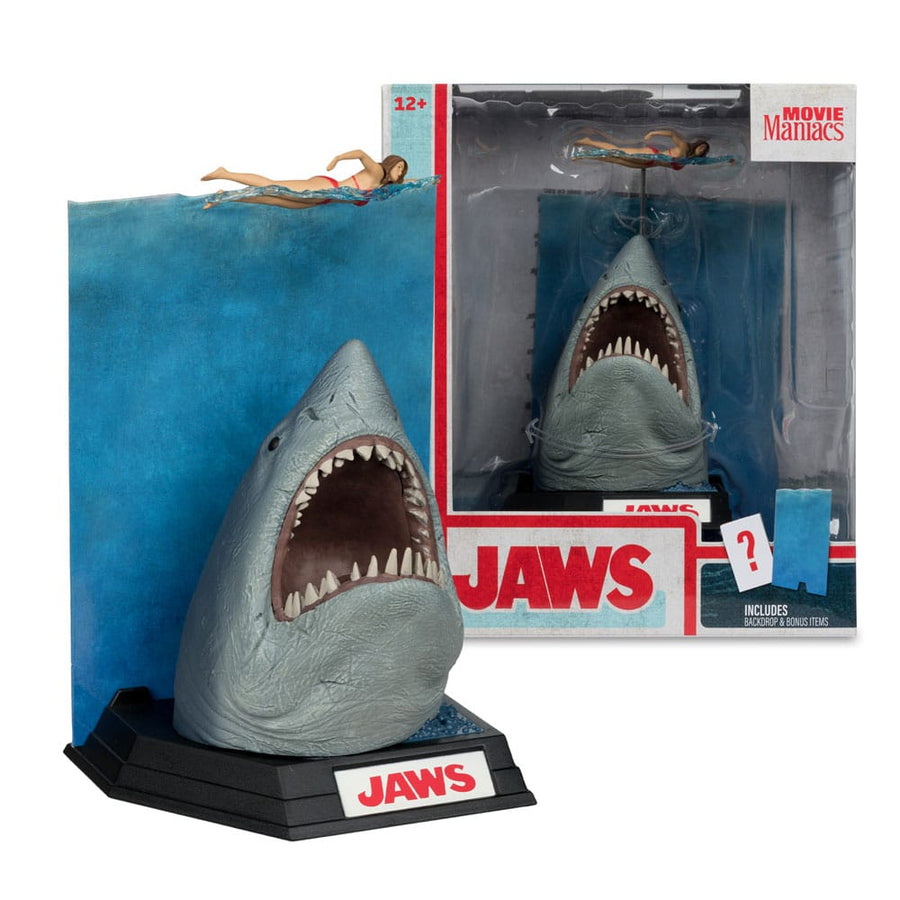 Jaws Movie Maniacs PVC Statue Jaws (50th Anniversary) 16 cm - The Happy Toy Store