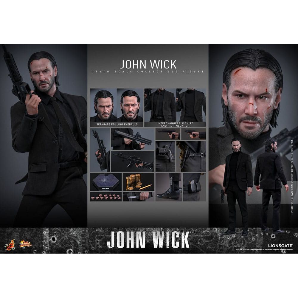 John Wick Movie Masterpiece Action Figure 1/6 John Wick 31 cm - The Happy Toy Store