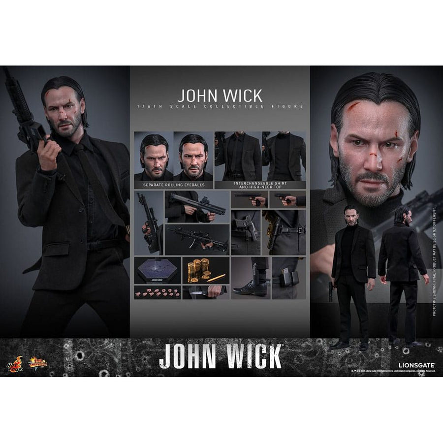 John Wick Movie Masterpiece Action Figure 1/6 John Wick 31 cm - The Happy Toy Store