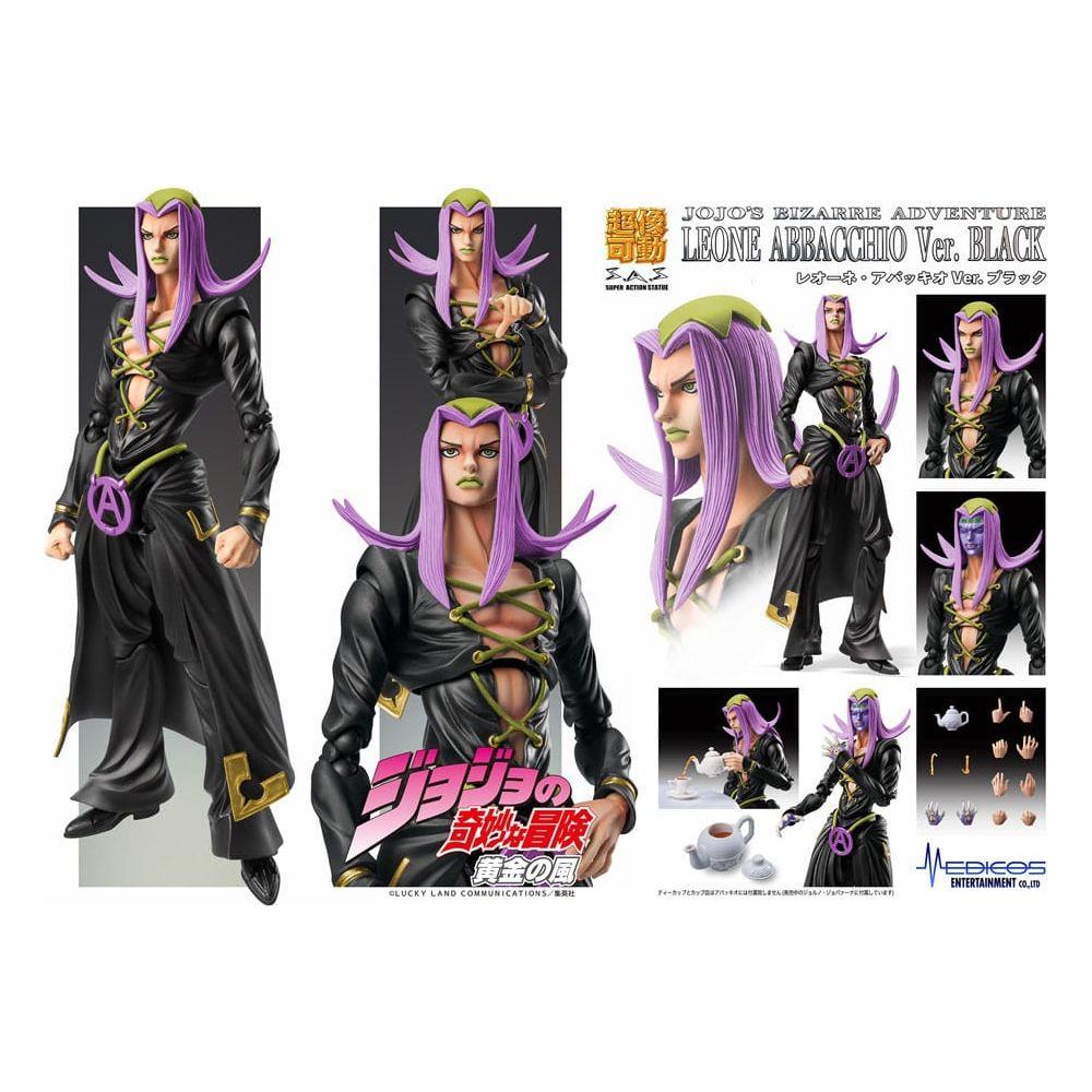 JoJo's Bizarre Adventure Part 5 Super Action Action Figure Chozokado Leone Abbacchio Black Ver. 16 cm - The Happy Toy Store