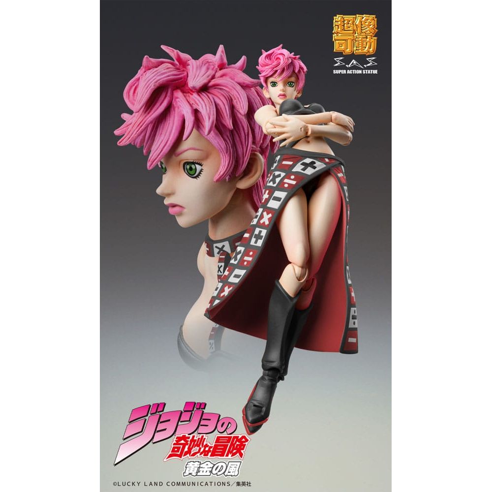 JoJo's Bizarre Adventure Part 5 Super Action Action Figure Chozokado Trish Una Black Ver. 15 cm - The Happy Toy Store
