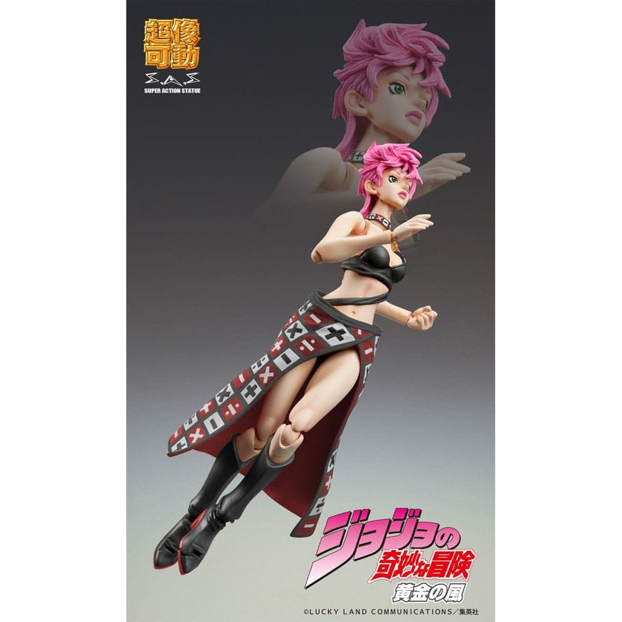 JoJo's Bizarre Adventure Part 5 Super Action Action Figure Chozokado Trish Una Black Ver. 15 cm - The Happy Toy Store