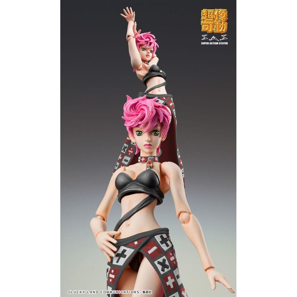 JoJo's Bizarre Adventure Part 5 Super Action Action Figure Chozokado Trish Una Black Ver. 15 cm - The Happy Toy Store