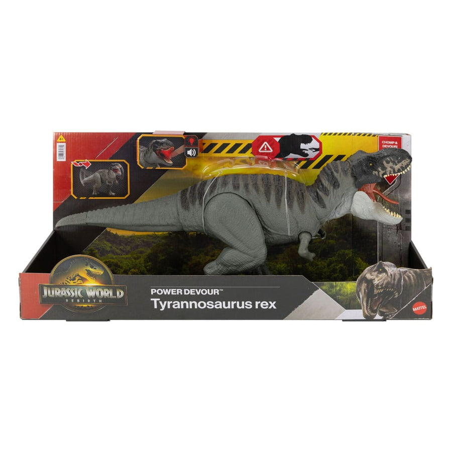 Jurassic World Rebirth Action Figure with Sound Power Devour Tyrannosaurus Rex 21 cm - The Happy Toy Store