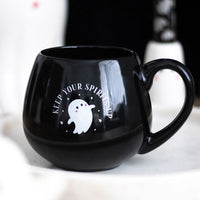 Keep Your Spirits Up Rounded Halloween Ghost Mug - The Happy Toy Store