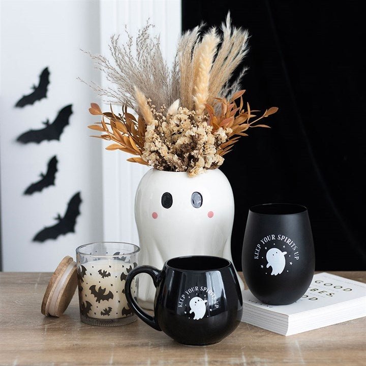 Keep Your Spirits Up Rounded Halloween Ghost Mug - The Happy Toy Store