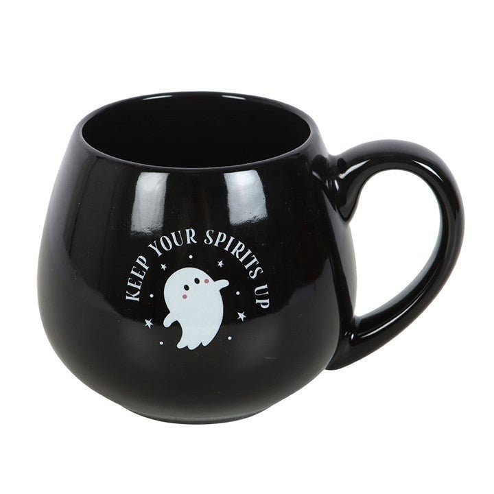 Keep Your Spirits Up Rounded Halloween Ghost Mug - The Happy Toy Store