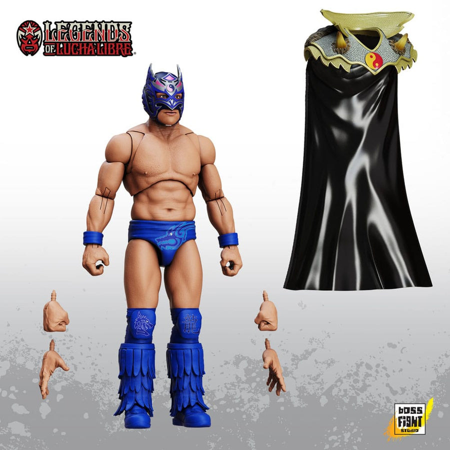 Legends of Lucha Libre Action Figure 1/12 Dragon Lee - The Happy Toy Store