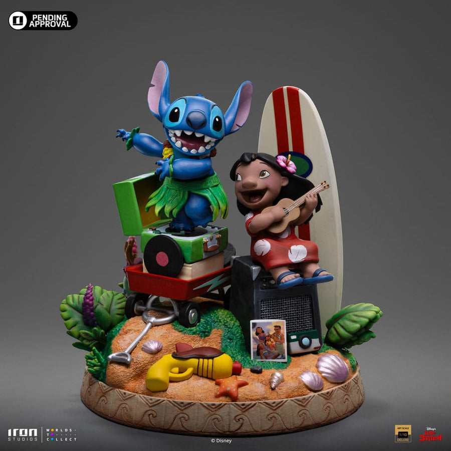Lilo & Stitch Deluxe Art Scale Statue 1/10 Lilo & Stitch 20 cm - The Happy Toy Store