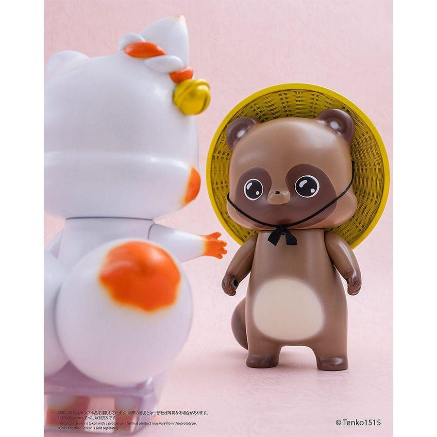 Little Fox with Two Tails Vinyl Figure Chibi Creature Ponkichi 15 cm - The Happy Toy Store