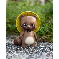 Little Fox with Two Tails Vinyl Figure Chibi Creature Ponkichi 15 cm - The Happy Toy Store